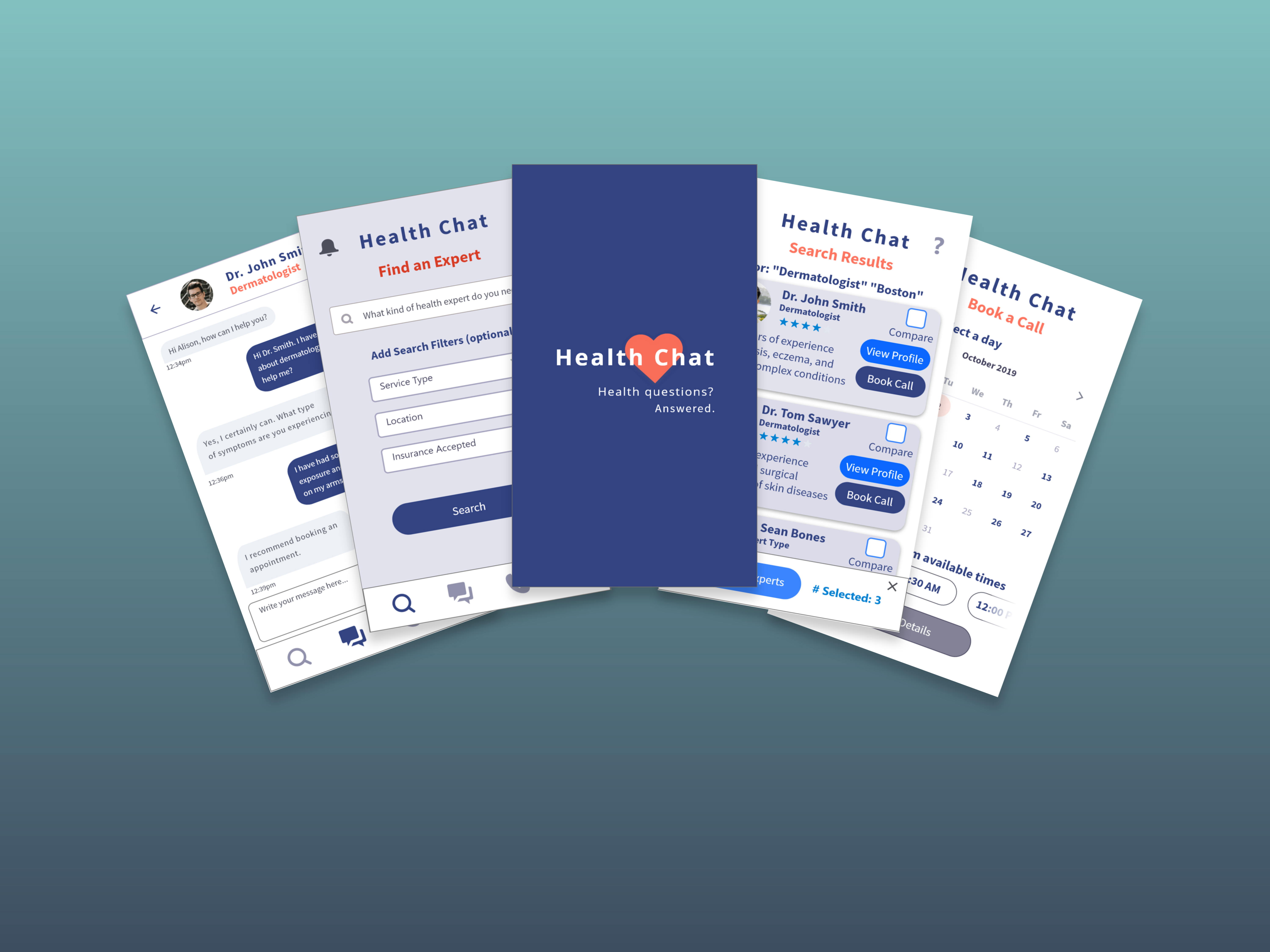 Health Chat final mockup